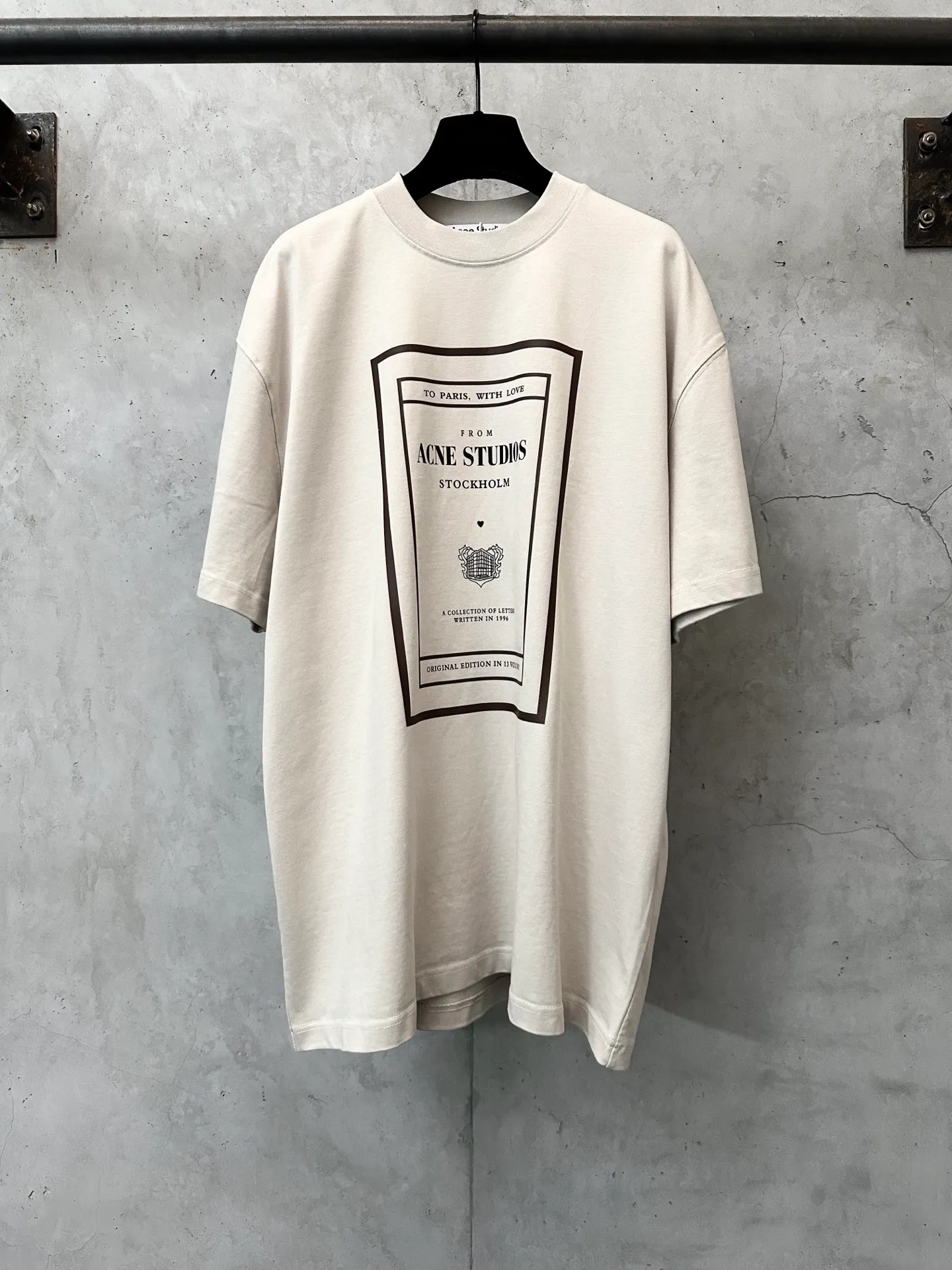 140- New Arrival g Acne studios 25ss Retro T : 2*2 g Color Change Same Style Color: Size: XS S M L XL
